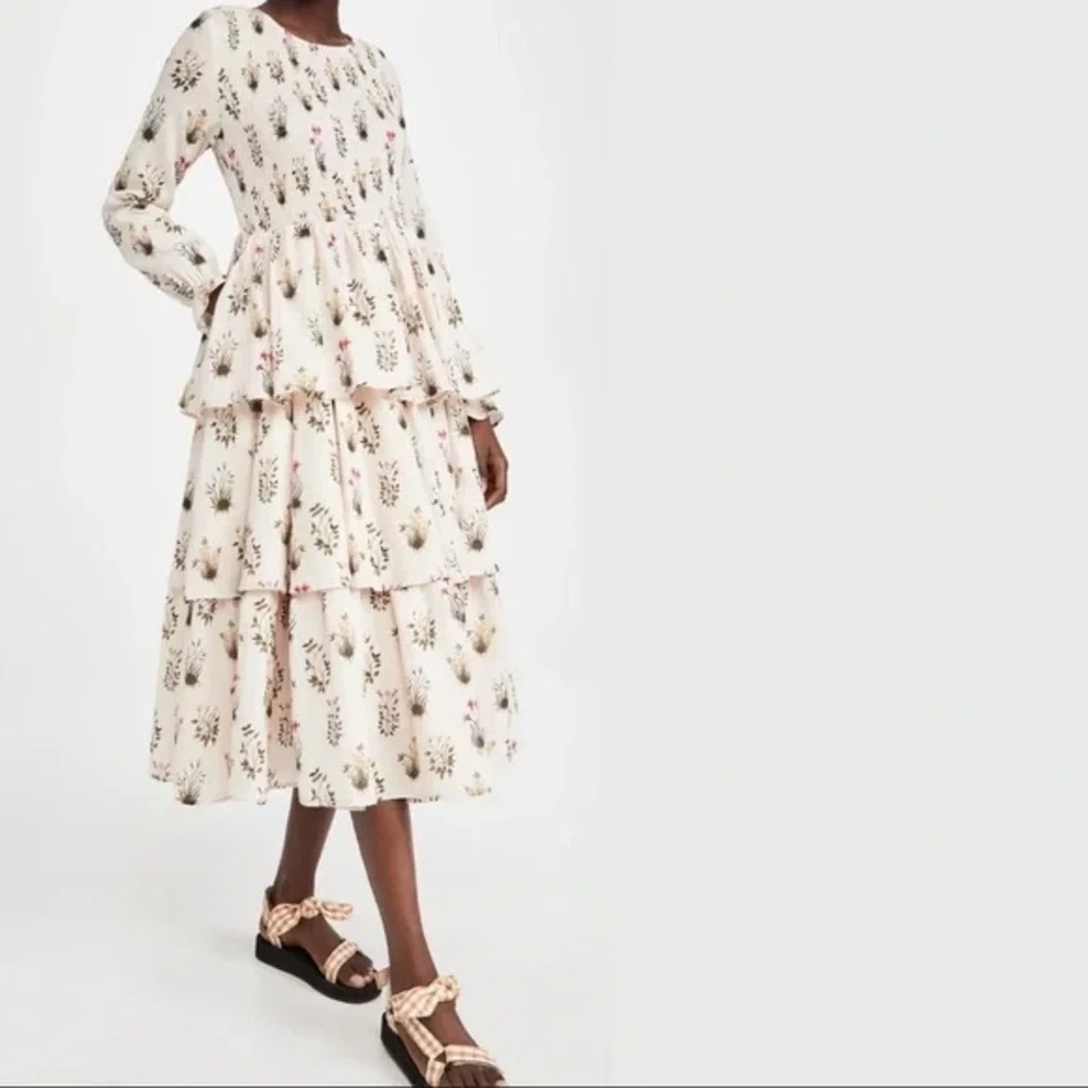 Meadows Floral Printed Tiered Dress - Picture 1 of 10